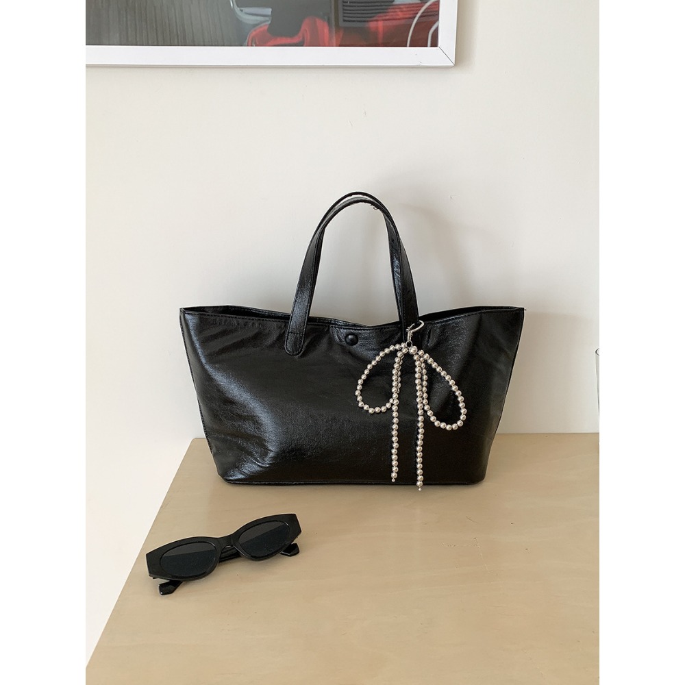 必須入手√時髦2色⥾『U020』特殊材質軟皮亮面大容量通勤托特包 通勤包 托特包 手提包 大容量托特包-規格圖11