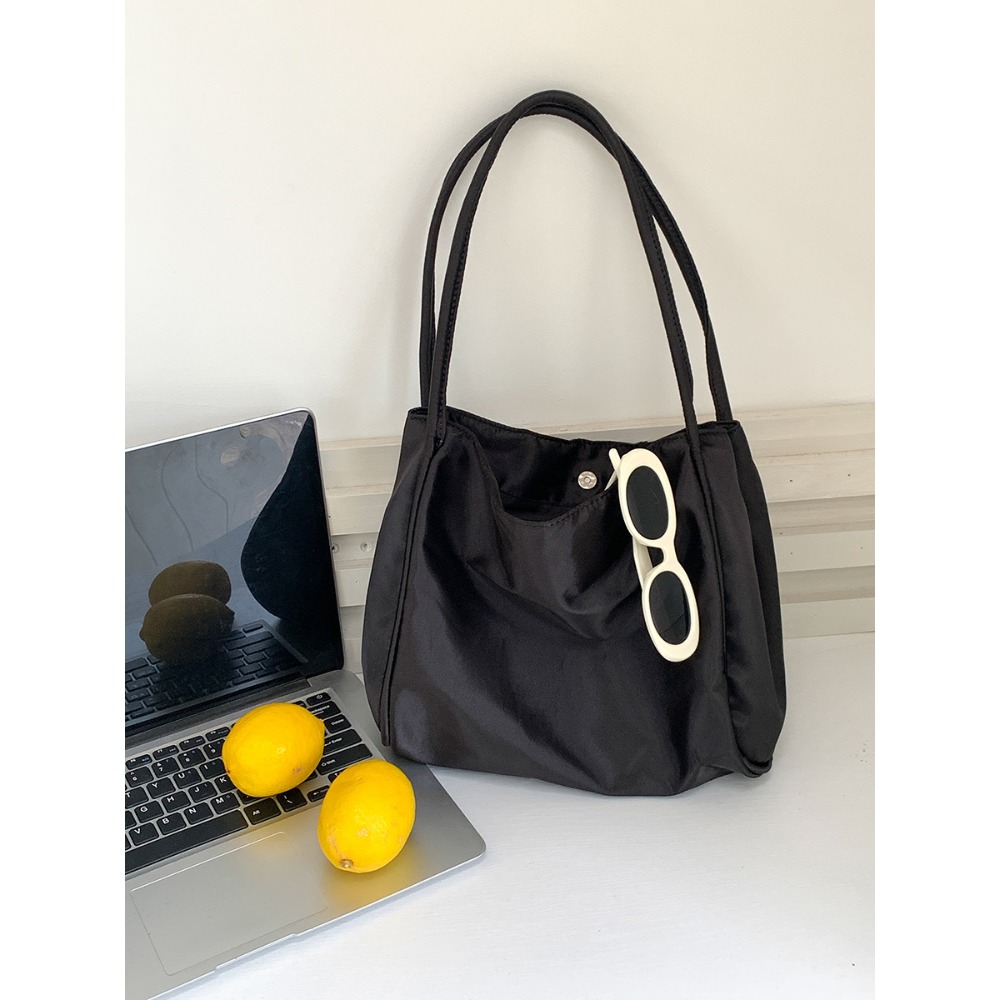 通勤超實用🥂🥂容量大🌱『U836』微珠光亮面尼龍單肩腋下托特包 單肩包 托特包 通勤包 腋下包 高級感包包-規格圖11