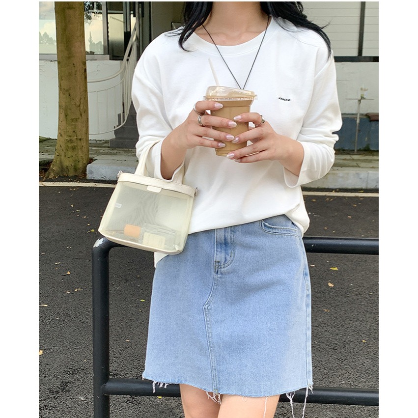 微透既視感✩精緻好裝✧『A8327』夏季高級感的手提/鏈條網紗包 手提包 鍊條包 斜跨包 手拿包 韓國包包-細節圖7