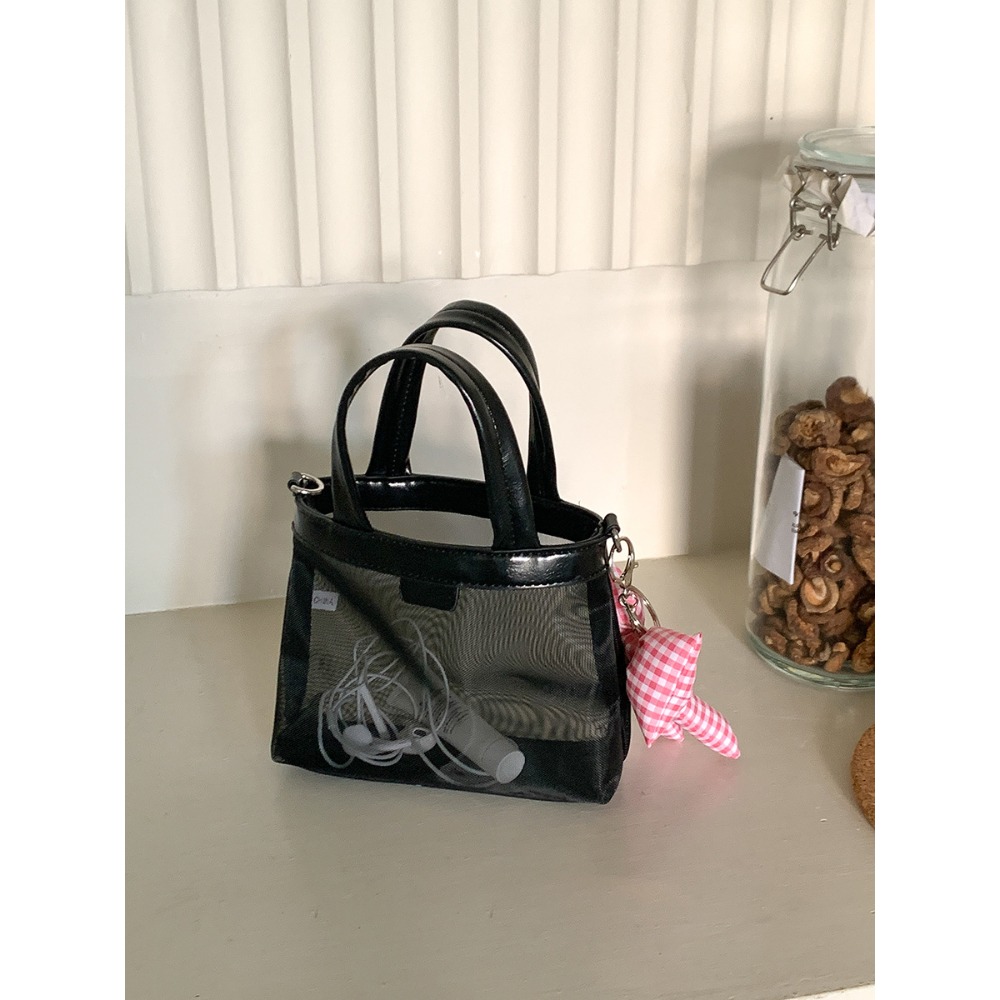 微透既視感✩精緻好裝✧『A8327』夏季高級感的手提/鏈條網紗包 手提包 鍊條包 斜跨包 手拿包 韓國包包-規格圖11