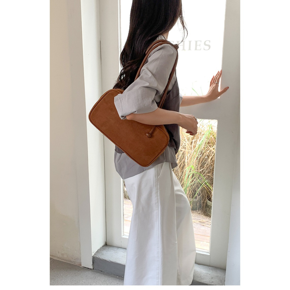 時光的珍品◠經典的美好『LF8313』展現你獨特的魅力復刻挺版手提方包 手提包 簡單款小方包 大容量單肩包 腋下包-細節圖7