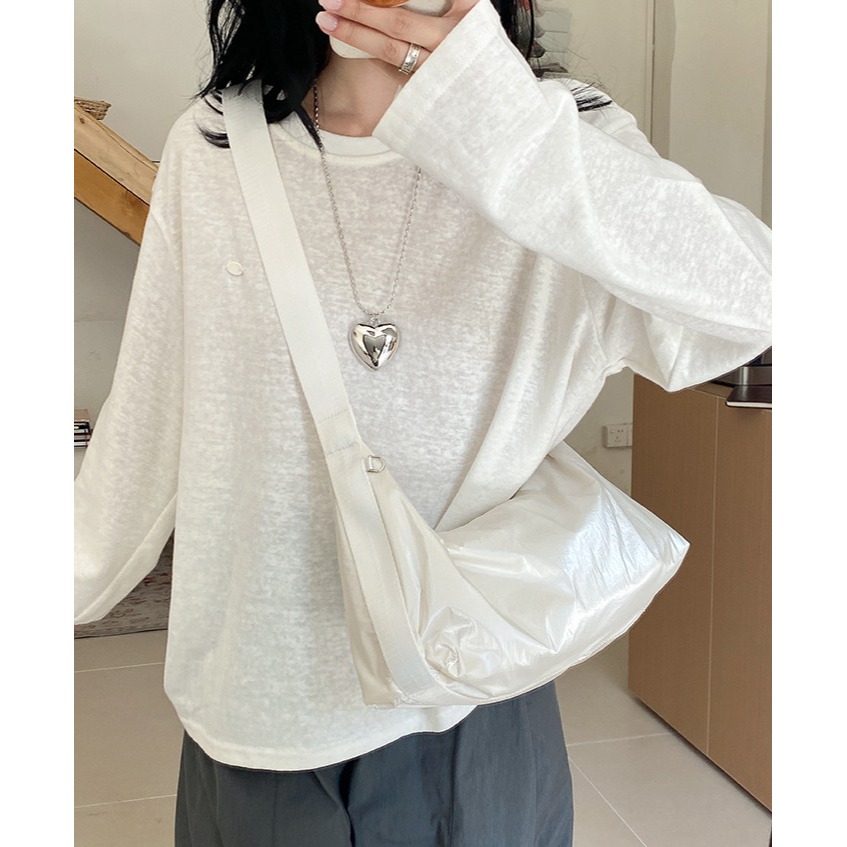 你的完美夥伴╽從容應對每一天挑戰♧『A600112』提供無與倫比的舒適與實用性空氣枕頭包 斜跨包 單肩枕頭包 韓國包-細節圖6