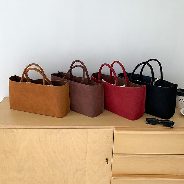 精选高品质麂皮绒材料▞耐磨耐髒☻U33318無論走到哪裡都是你最得體的時尚聲明手提托特包 手提包 大容量托特包-細節圖9