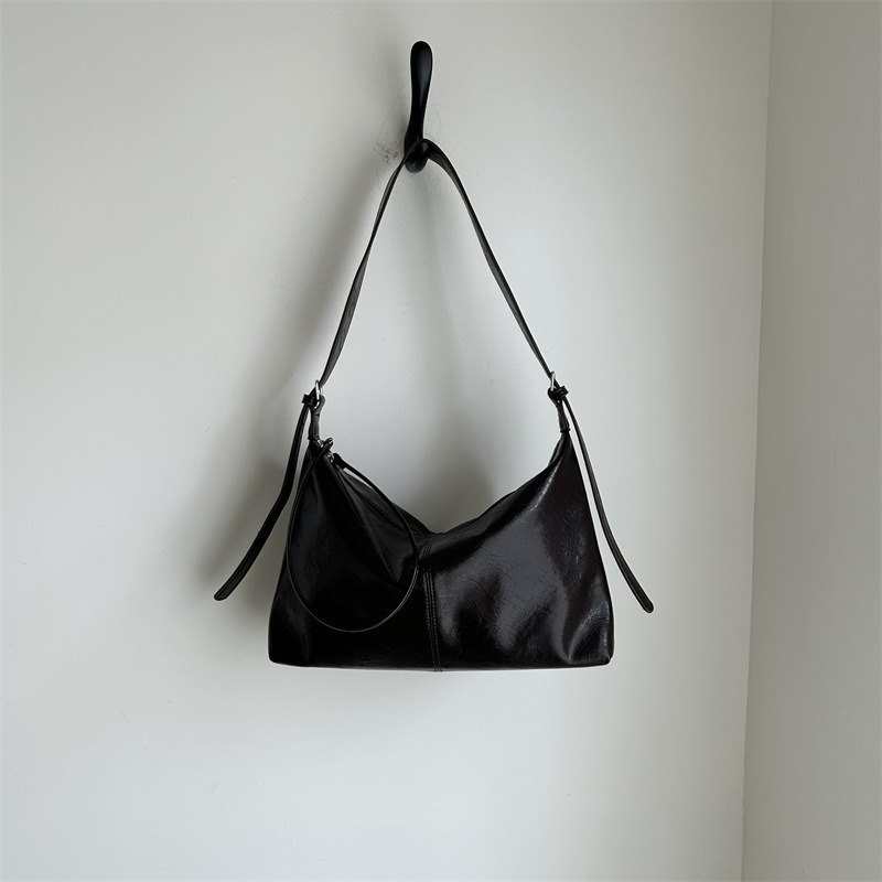 彰顯你氣質的關鍵⁂高級皮革『2313#』簡約軟皮革可調節托特包 韓國托特包 小方包 斜跨包 側背包 單肩包-規格圖11