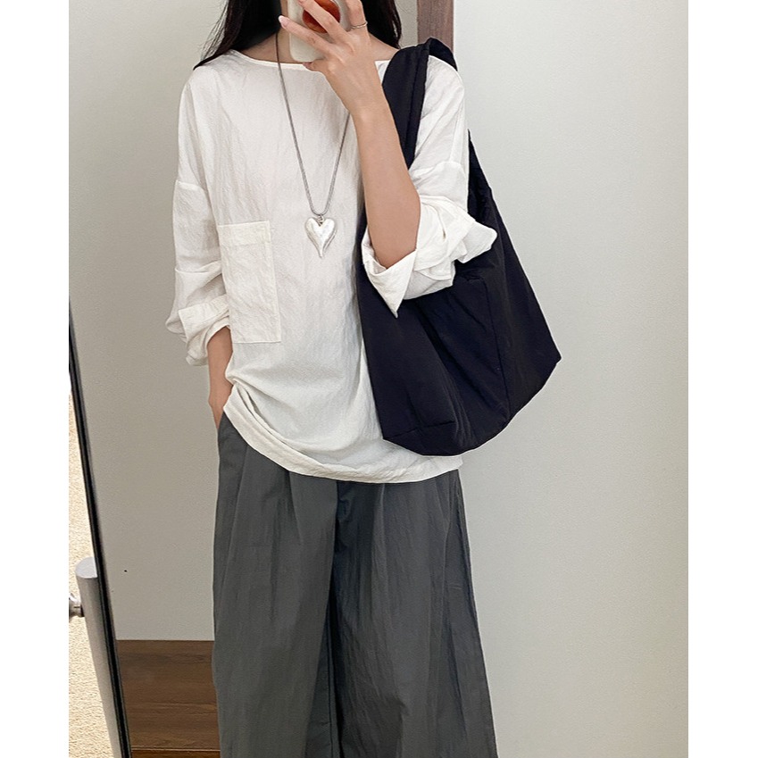 特別的4種顏色＠『F5860』必須入手的軟綿通勤托特包 單肩包 腋下包 尼龍包 通勤包 托特包-細節圖6