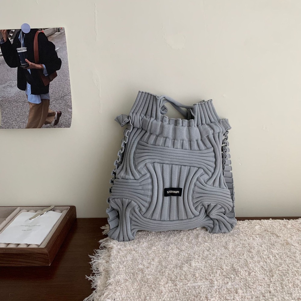 韓國代購款～多功能彈力🍬🍬『D01』設計師款多功能個性皺褶彈力手提雙肩包 手提包 單肩包 雙肩包 單肩包 後背包-規格圖11