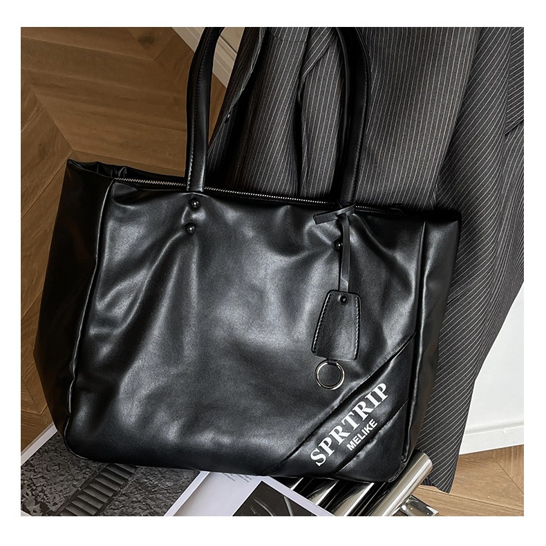 韓國代購～🐧🐧『9139#』軟皮極簡超大容量托特包 單肩包 腋下包 肩背包 大容量包包 手提包 托特包-細節圖3