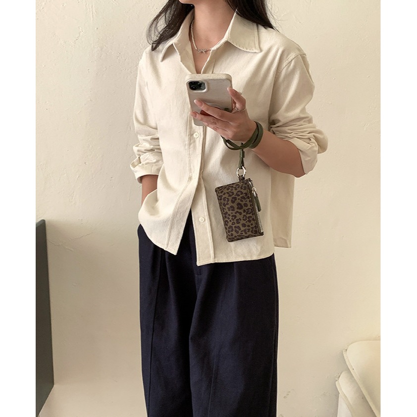 時髦掛脖款✈可當卡包｜A55807｜韓國個性復古豹紋掛脖式零錢包 小方包 卡包 單肩小方包 韓國零錢包 零錢袋-細節圖4