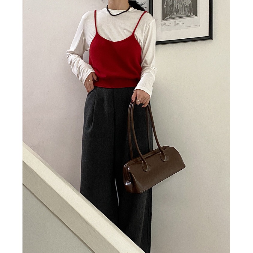 別活得太複雜௹夾子開口『A33833』大女主氣質單肩夾子法棍包 單肩包 腋下包 肩背包 夾子包 法棍包 手提包-細節圖5