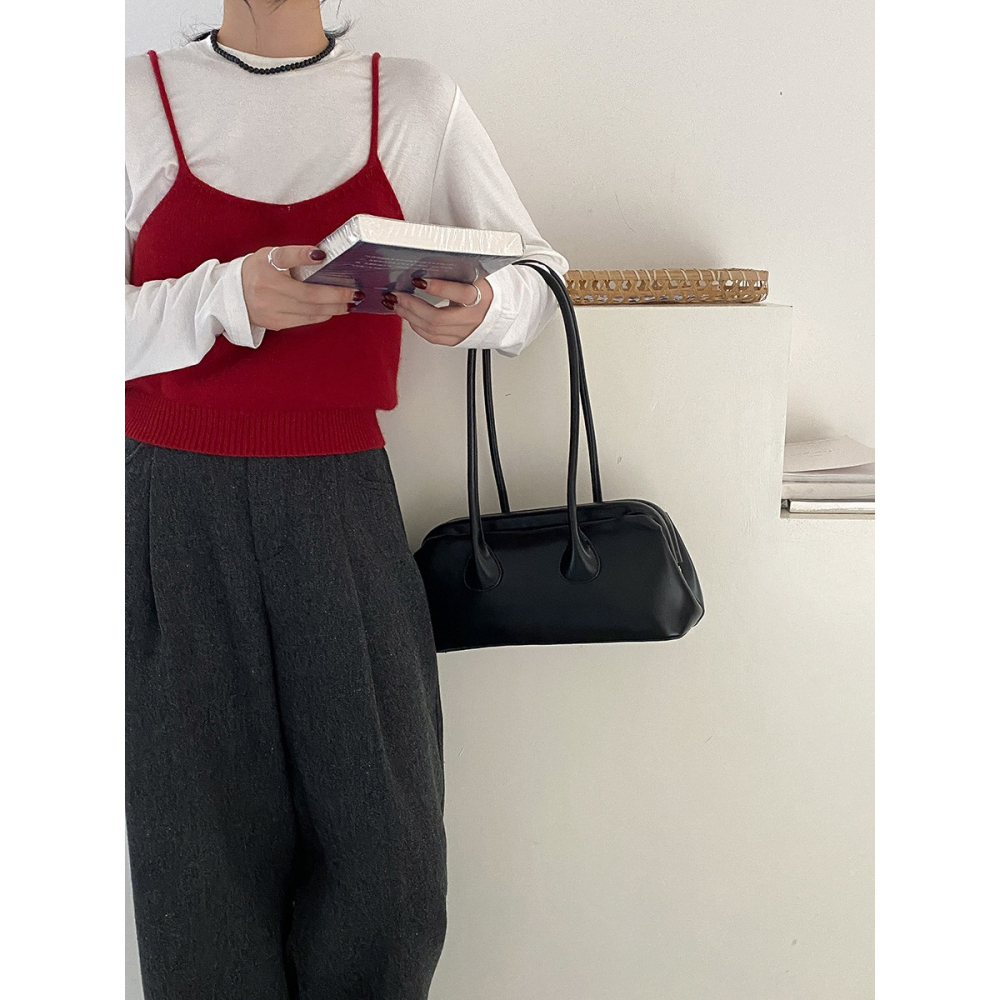 別活得太複雜௹夾子開口『A33833』大女主氣質單肩夾子法棍包 單肩包 腋下包 肩背包 夾子包 法棍包 手提包-細節圖6