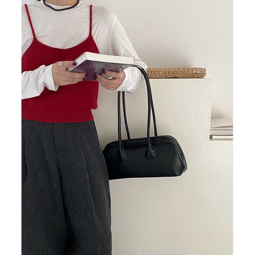 別活得太複雜௹夾子開口『A33833』大女主氣質單肩夾子法棍包 單肩包 腋下包 肩背包 夾子包 法棍包 手提包-細節圖11