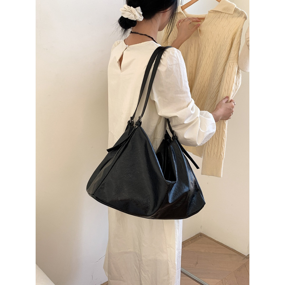 有2種材質⟕雙根肩帶『ZZ3316』高級軟皮麂皮絨質可調雙肩帶托特包 腋下包 斜跨包 側背包 單肩包 大容量-細節圖9