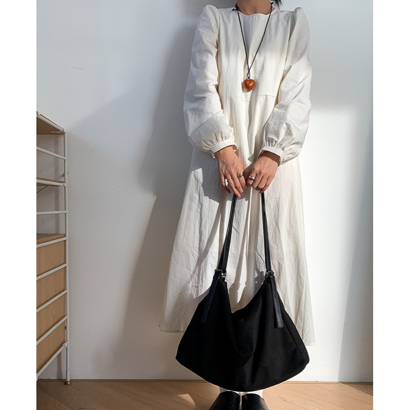 有2種材質⟕雙根肩帶『ZZ3316』高級軟皮麂皮絨質可調雙肩帶托特包 腋下包 斜跨包 側背包 單肩包 大容量-細節圖10