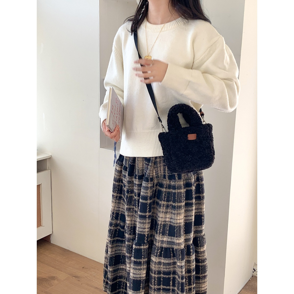 澎澎的♡毛茸茸『U70035』秋冬羊羔絨可愛手提/斜挎方包 小方包 手提包 單肩包 肩背包 毛絨包-細節圖6