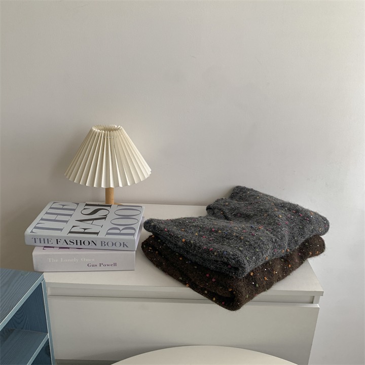 妥妥美到心坎 2577＂＂ 輕鬆懶惰氛圍感彩豆亮片針織毛衣-細節圖5