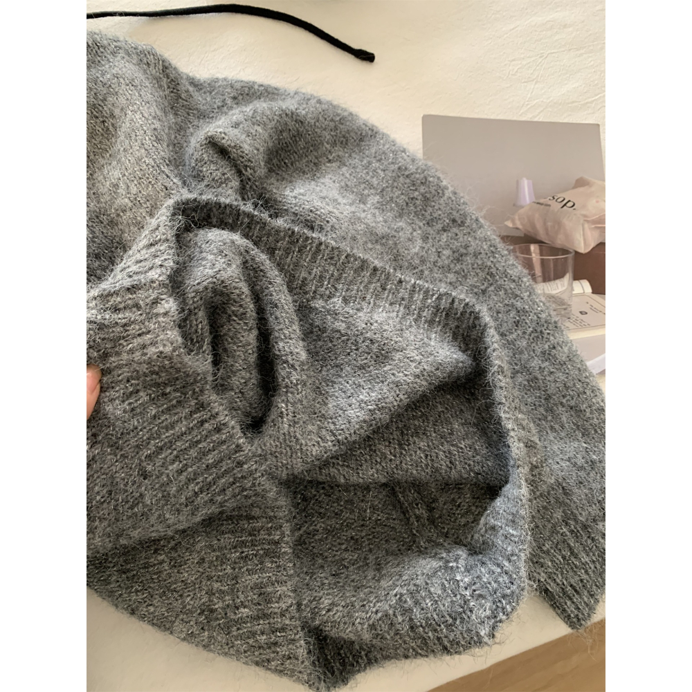 8230＂＂設計感格蕾系綁帶羊毛針織毛衣-細節圖6