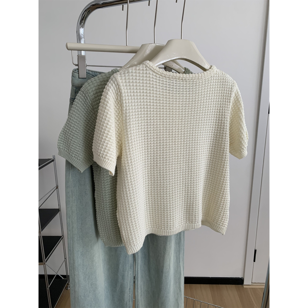 015＂＂ 文藝小清新縷空鉤花貝殼扣溫柔開衫-細節圖11