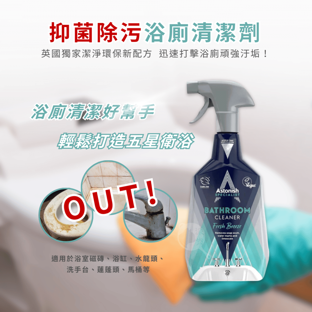 派肯生活【快速出貨】英國Astonish家用清潔劑 兩件$398 除黴浴廁清潔/廚房清潔/油汙清潔/衣物去漬-細節圖5