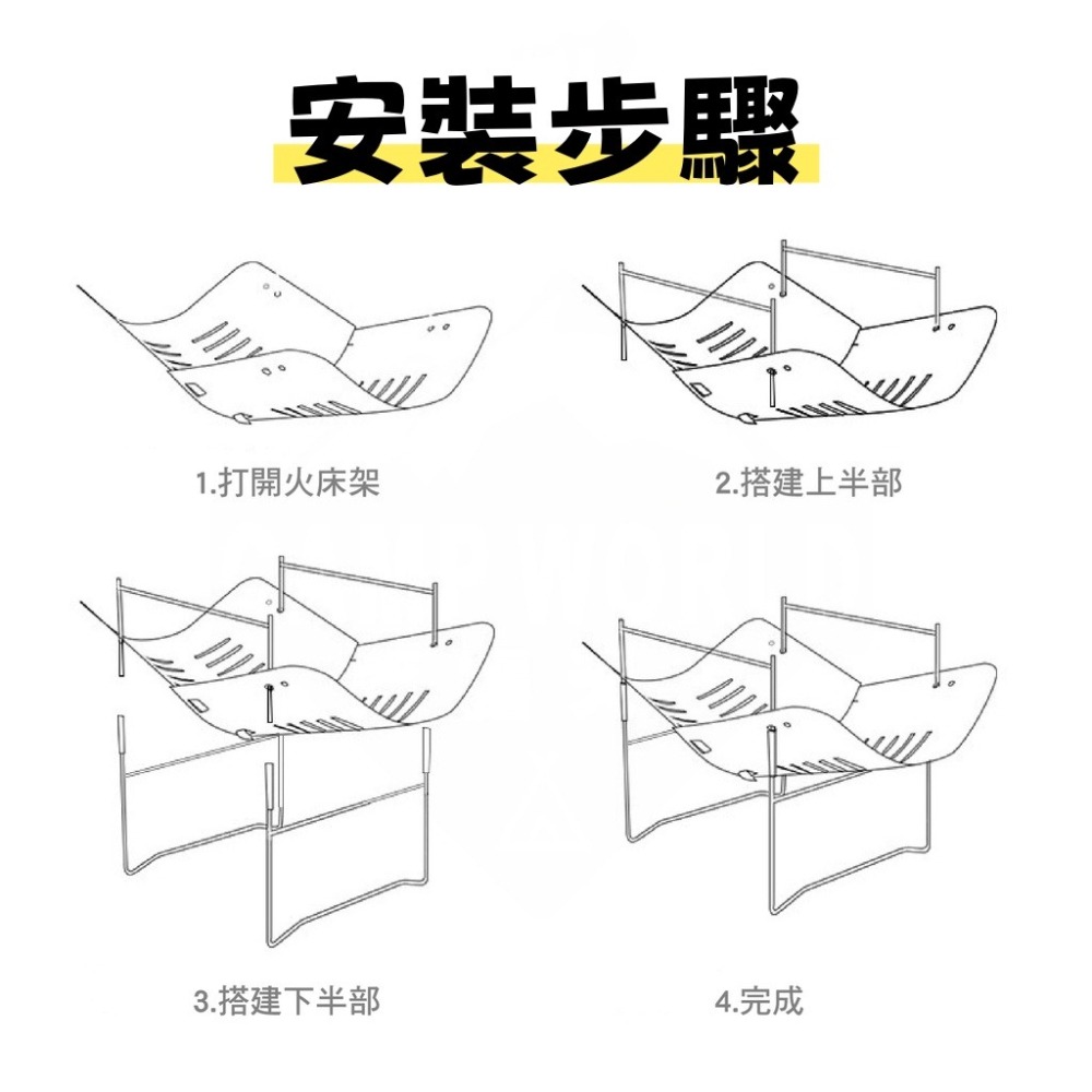 【Thous Winds】304不鏽鋼超輕量焚火台 烤肉架 迷你燒烤 取暖 野炊 戶外 露營 悠遊 焚火台 耐高溫-細節圖8