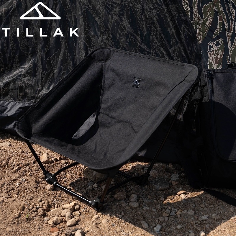 【TILLAK】Cordura 1000D 戰術摺疊椅 摺疊椅 月亮椅 露營椅 野餐椅 輕量椅 板凳 凳子 耐磨阻燃-細節圖4