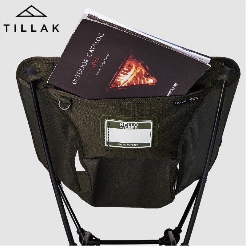 【TILLAK】Cordura 1000D 戰術摺疊椅 摺疊椅 月亮椅 露營椅 野餐椅 輕量椅 板凳 凳子 耐磨阻燃-細節圖7