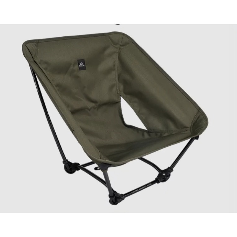 【TILLAK】Cordura 1000D 戰術摺疊椅 摺疊椅 月亮椅 露營椅 野餐椅 輕量椅 板凳 凳子 耐磨阻燃-規格圖9