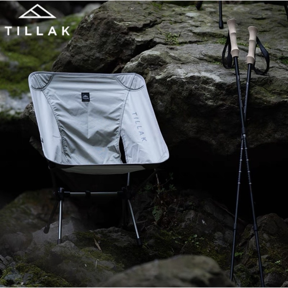 【TILLAK】贈頭燈 月亮椅 折疊椅 摺疊椅 露營椅 釣魚椅 休閒椅 戶外椅 月亮躺椅 懶人椅 折疊椅 躺椅-細節圖2