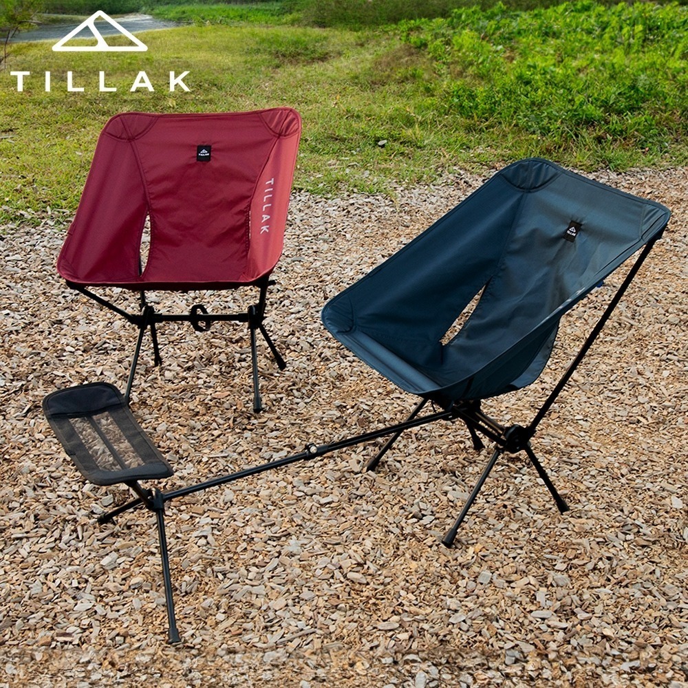 【TILLAK】贈頭燈 月亮椅 折疊椅 摺疊椅 露營椅 釣魚椅 休閒椅 戶外椅 月亮躺椅 懶人椅 折疊椅 躺椅-細節圖6