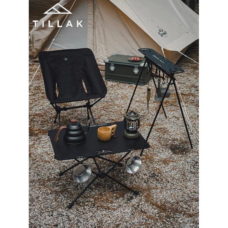 【TILLAK】Cordura1000D 一年保固 戰術椅 折疊椅 月亮椅 露營椅 釣魚椅 登山椅 摺疊椅 休閒椅-細節圖4