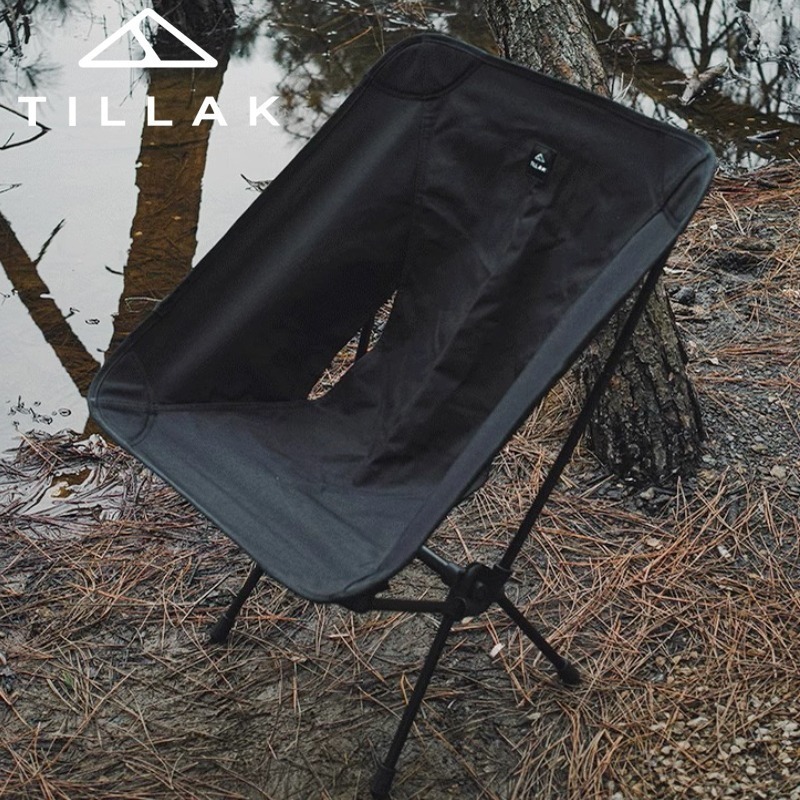 【TILLAK】Cordura1000D 一年保固 戰術椅 折疊椅 月亮椅 露營椅 釣魚椅 登山椅 摺疊椅 休閒椅-細節圖5