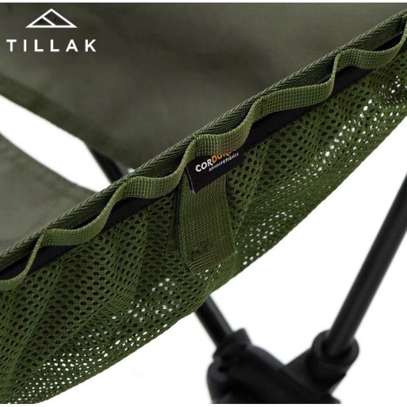 【TILLAK】Cordura1000D 一年保固 戰術椅 折疊椅 月亮椅 露營椅 釣魚椅 登山椅 摺疊椅 休閒椅-細節圖6