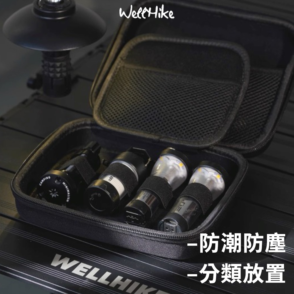 【WELLHIKE】燈具收納包 配件收納包 小物收納包 露營燈收納包 多功能收納盒 燈具包 收納包 收納盒-細節圖2