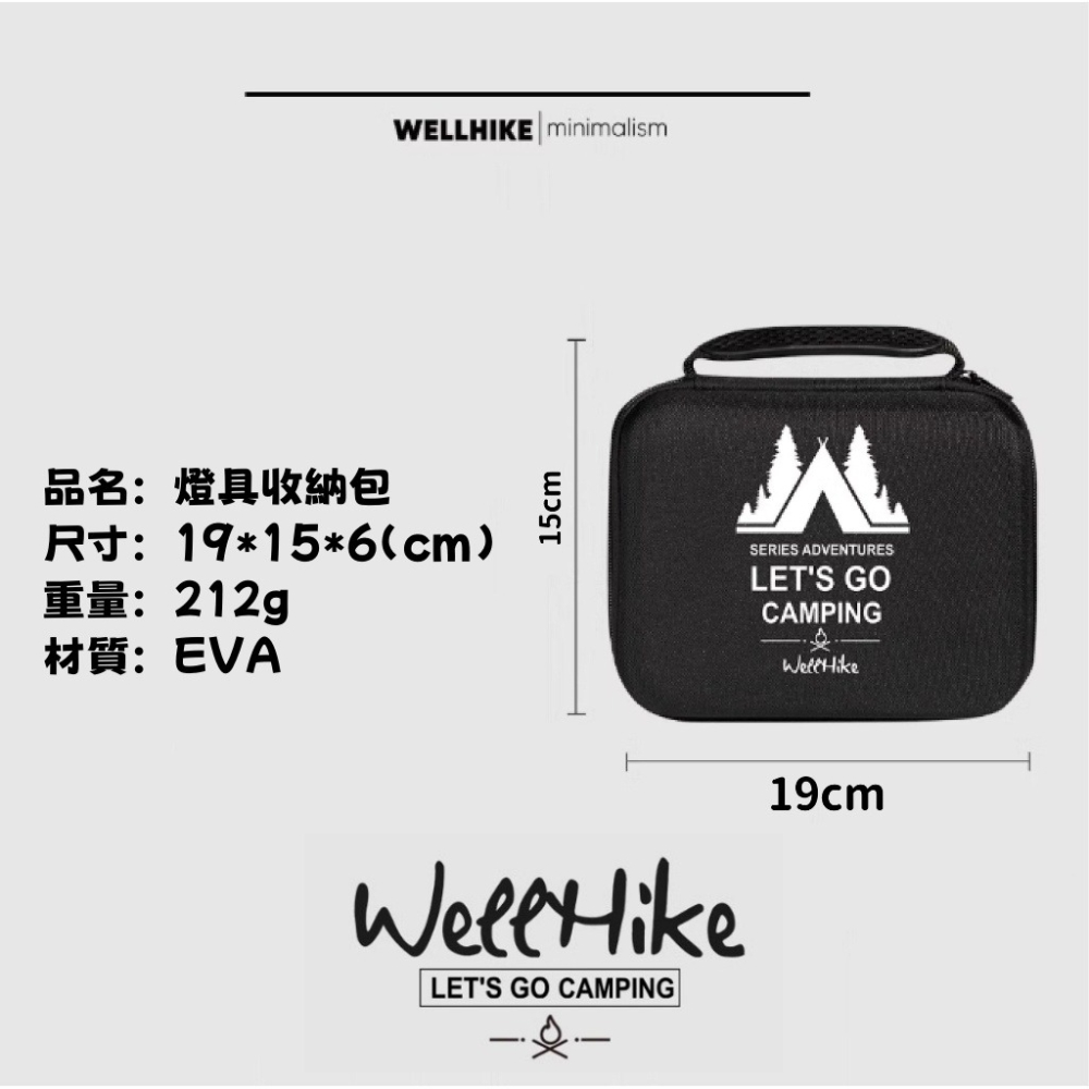 【WELLHIKE】燈具收納包 配件收納包 小物收納包 露營燈收納包 多功能收納盒 燈具包 收納包 收納盒-細節圖8