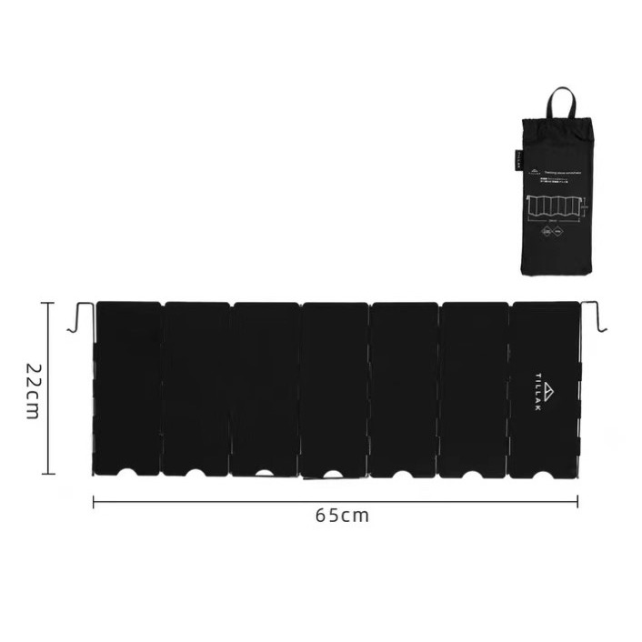 【TILLAK】擋風板 擋風片 隔風板 卡式爐擋風板 瓦斯爐擋風板 摺疊擋風板 鋁合金擋風片 爐具防風 輕量化 收納袋-細節圖5