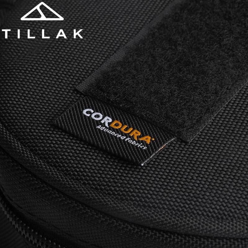 【TILLAK】Cordura 1000D雪拉碗收納包 餐具收納包 圓形收納包 3C配件收納包 線材收納包 小物收納袋-細節圖5