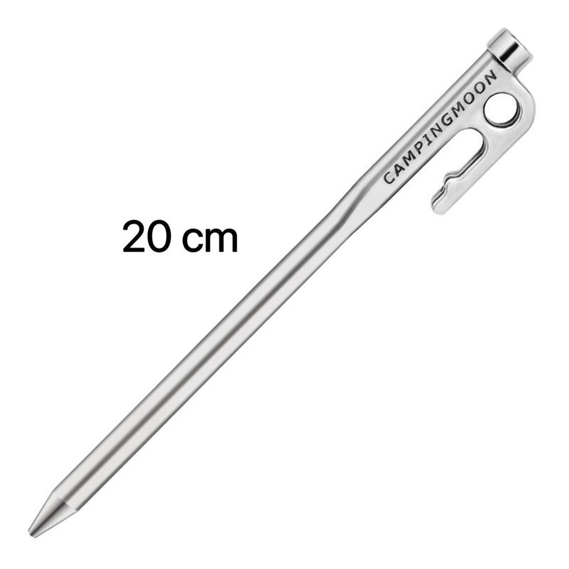 【柯曼】 挑戰市場最低價 買10送1營釘袋 420營釘 強悍硬猛營釘 不鏽鋼 露營 野營 登山 Campingmoon-規格圖11