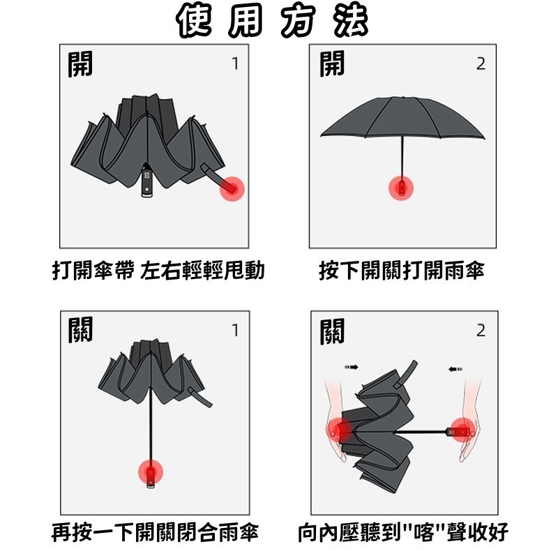 抗UV黑膠傘布 黑膠自動傘 自動傘 折疊傘 晴雨傘 遮陽傘 自動雨傘 防曬傘 陽傘 晴雨兩用傘 24骨-細節圖8