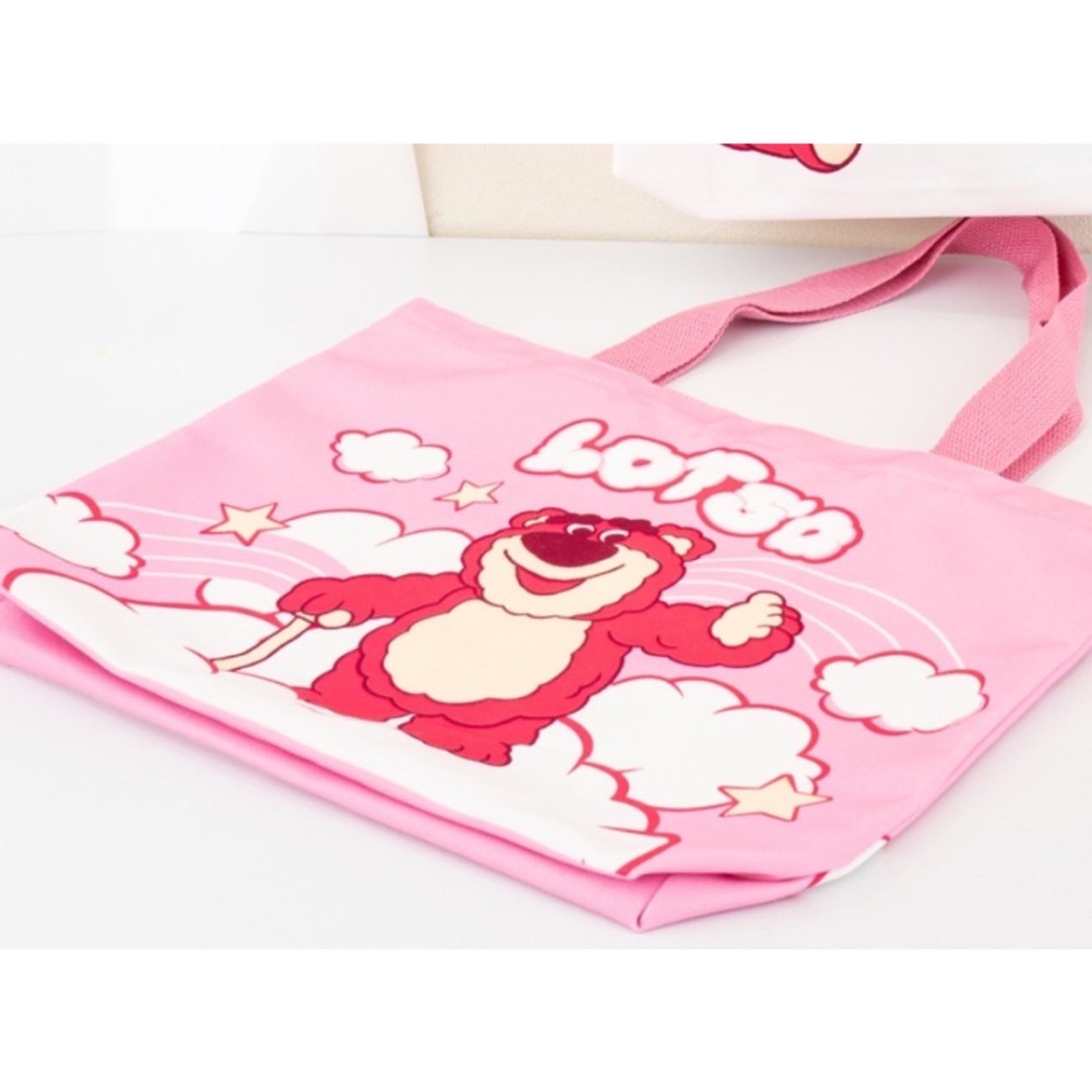 🇰🇷韓國大創限定-熊抱哥帆布拉鍊購物提袋-細節圖5