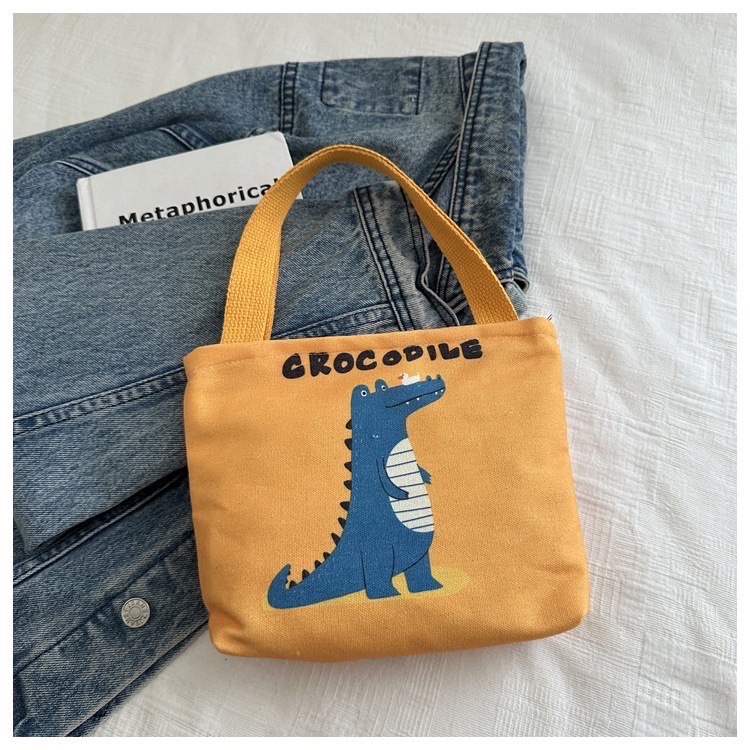 🐈‍⬛ 萌趣動物園系列 帆布拉鍊手提包-規格圖3