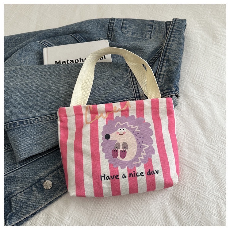 🐈‍⬛ 萌趣動物園系列 帆布拉鍊手提包-規格圖3