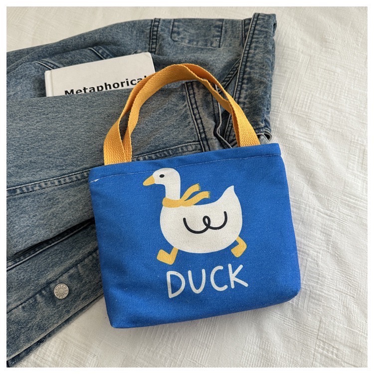 🐈‍⬛ 萌趣動物園系列 帆布拉鍊手提包-規格圖3