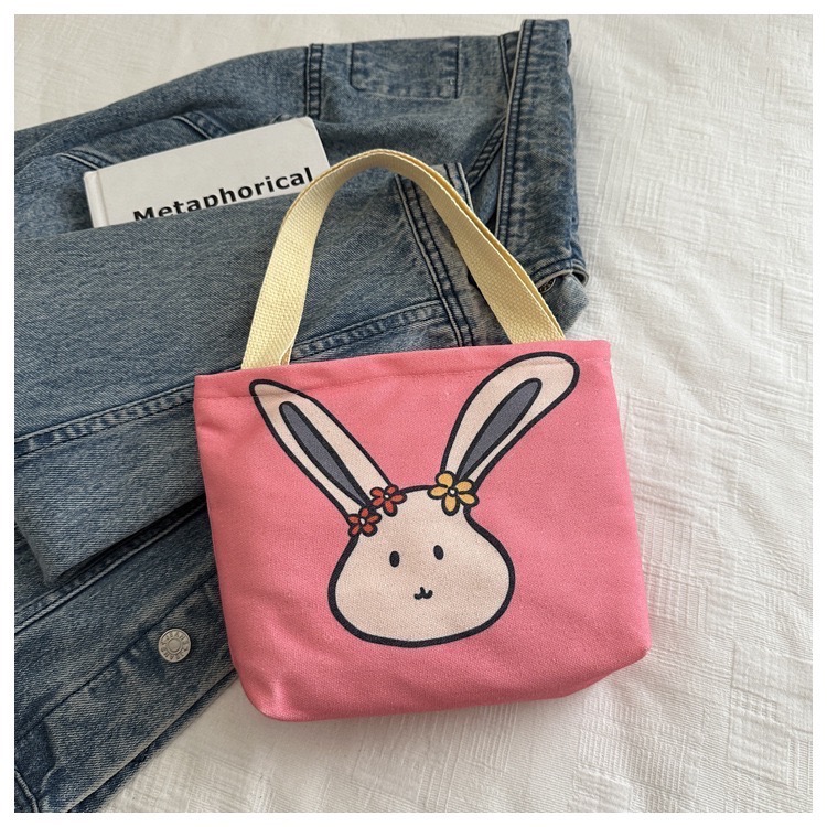 🐈‍⬛ 萌趣動物園系列 帆布拉鍊手提包-規格圖3