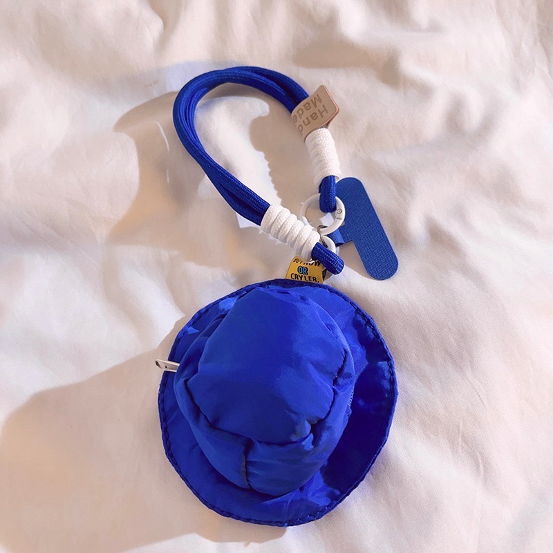 🐟 經典漁夫帽造型零錢包掛飾/墊片掛繩收納小包-規格圖3