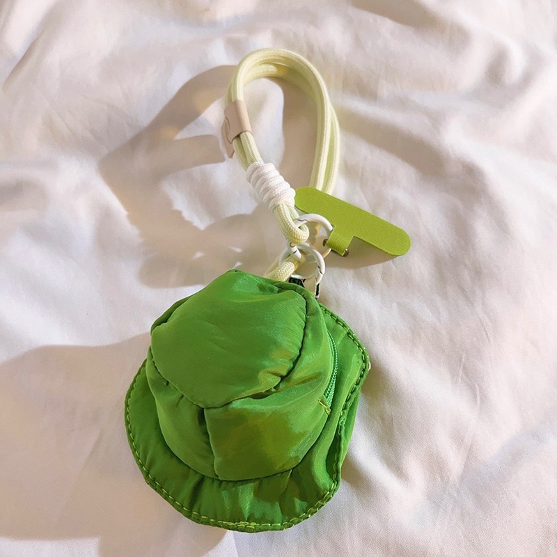 🐟 經典漁夫帽造型零錢包掛飾/墊片掛繩收納小包-規格圖3