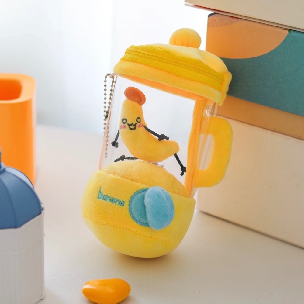 🍊 一拉就轉！會動的果汁機掛件/背包掛飾/玩具-規格圖4