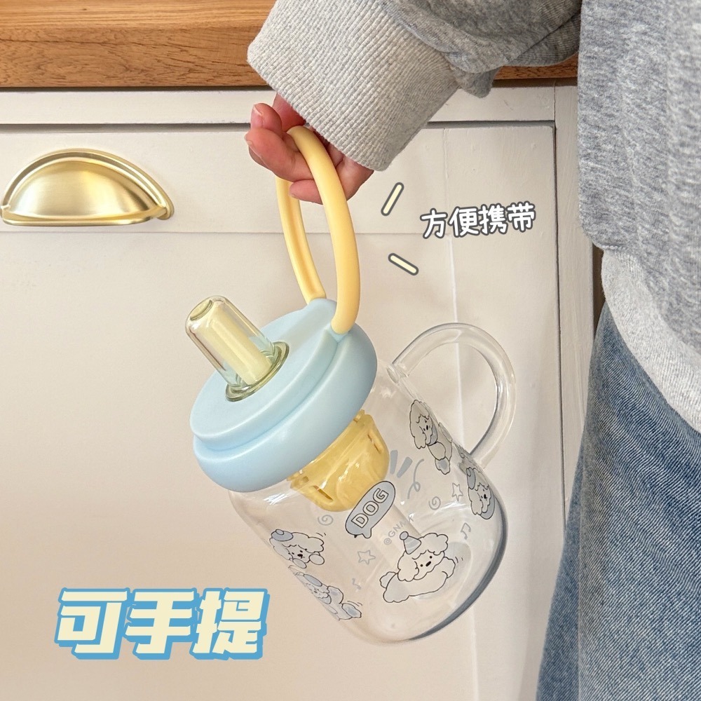 💧帶提手玻璃吸管水杯/680ml水壺-規格圖6