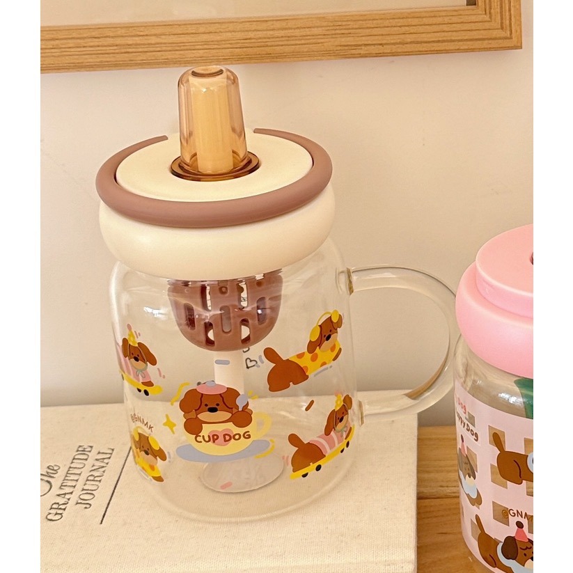 💧帶提手玻璃吸管水杯/680ml水壺-規格圖6