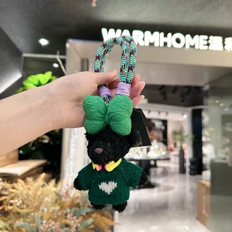 🎀 蝴蝶結針織衫小熊掛飾/包包掛件/掛繩-規格圖8