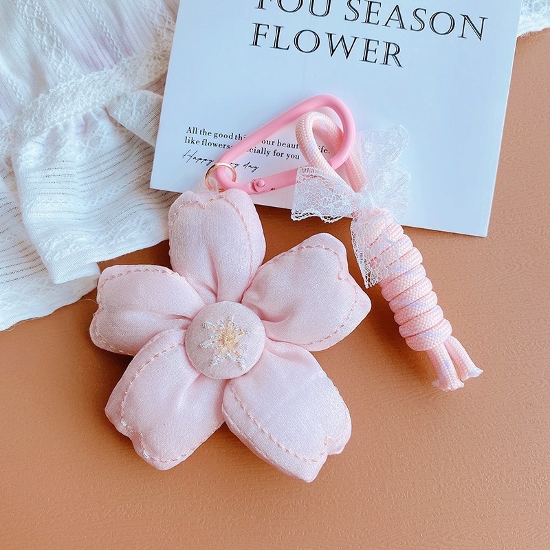 🌸 五彩斑斕的立體花朵/包包掛件-細節圖2