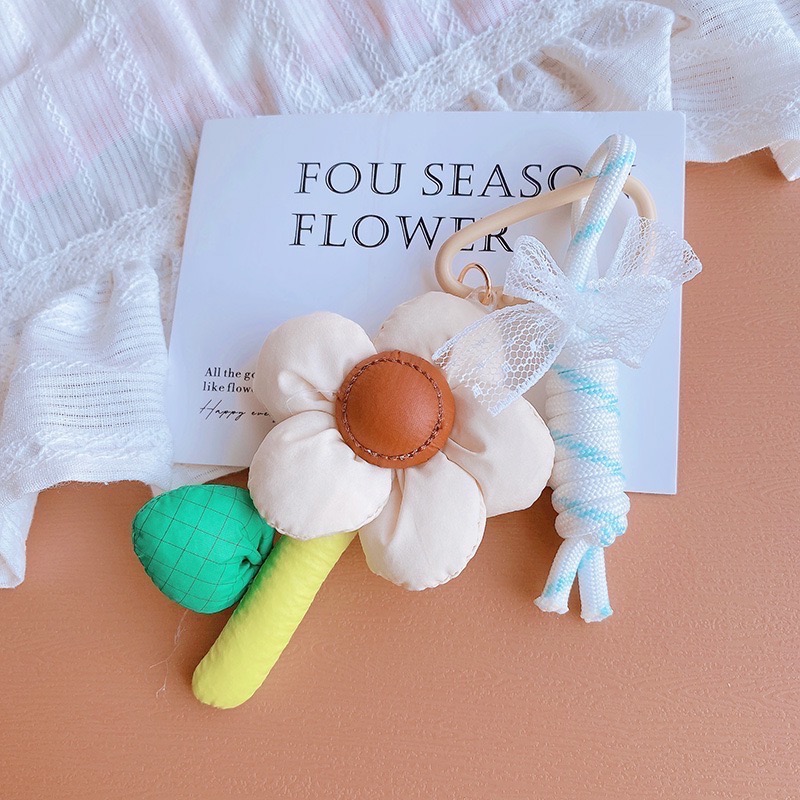 🌸 五彩斑斕的立體花朵/包包掛件-規格圖5